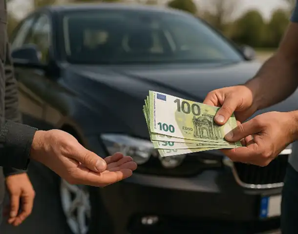 Sofortige Barauszahlung beim Autoankauf in Espelkamp für ein verkaufsbereites Fahrzeug.